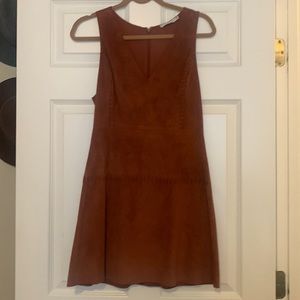 Lush Faux Suede Dress